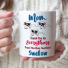 Mom Thank You For Everything Personalized Mug, Gift For Mother