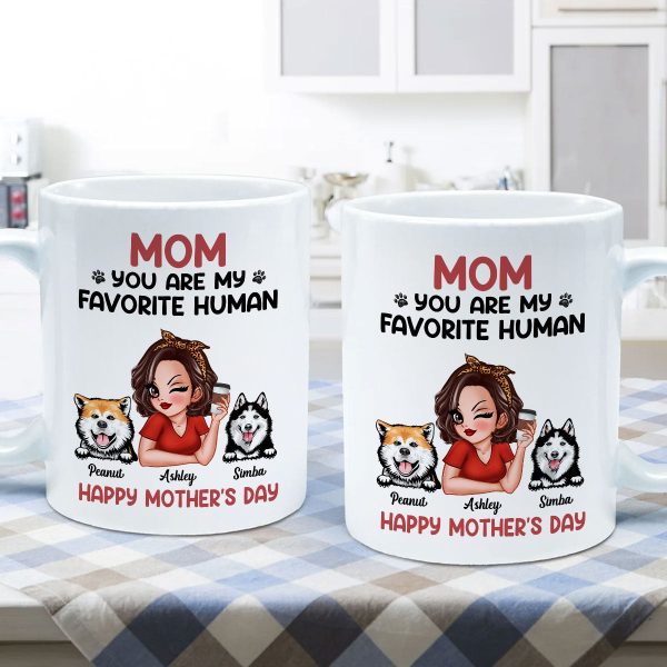 Mom You Are My Favorite Human Personalized Mug