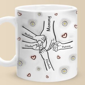 Mom, You Make Us Whole - Family Personalized Custom 3D Inflated Effect Printed Mug - Mother's Day, Gift For Mom, Grandma