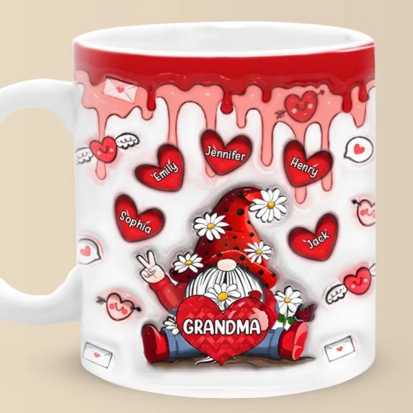 Mommy Knows A Lot But Grandma Knows Everything - Family Personalized Custom 3D Inflated Effect Printed Mug - Gift For Grandma Mommy Knows A Lot But Grandma Knows Everything - Family Personalized Custom 3D Inflated Effect Printed Mug - Gift For Grandma