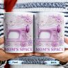 Mom's Space With Sewing Machine and Flowers - Personalized Custom Coffee Mug - FAM377_MG