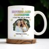 Mother And Daughter, A Bond That Can't Be Broken, Hearts and Photo - Personalized Custom Coffee Mug - FAM315_MG