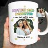 Mother And Daughter, A Bond That Can't Be Broken, Hearts and Photo - Personalized Custom Coffee Mug - FAM315_MG