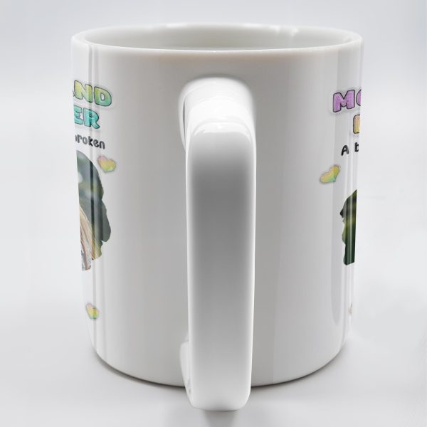 Mother And Daughter, A Bond That Can't Be Broken, Hearts and Photo - Personalized Custom Coffee Mug - FAM315_MG