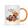 Mother And Daughter Pretty Woman Fall Season Personalized Mug