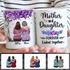Mother And Daughter Sitting Under Purple Tree Personalized Mug