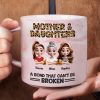 Mother And Daughters A Bond That Can't Be Broken - Personalized Marble Mug Mother And Daughters A Bond That Can't Be Broken - Personalized Marble Mug