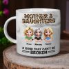 Mother And Daughters A Bond That Can't Be Broken - Personalized Marble Mug Mother And Daughters A Bond That Can't Be Broken - Personalized Marble Mug