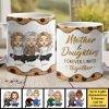 Mother And Daughters Forever Linked Together - Gift For Mom, Personalized Mug Mother And Daughters Forever Linked Together - Gift For Mom, Personalized Mug