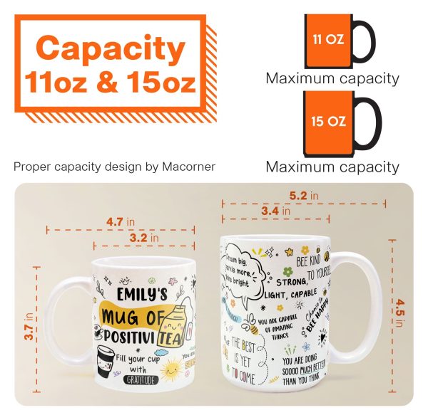 Motivational Mug - Mug Of Positivitea - Gifts For Friend, Daughter, Mom, Sister - Personalized Mug Motivational Mug - Mug Of Positivitea - Gifts For Friend, Daughter, Mom, Sister - Personalized Mug