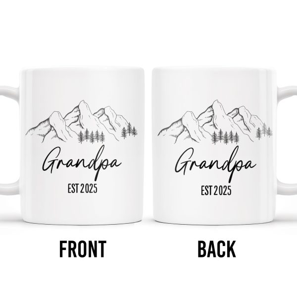 Mountain and Forest Design Grandpa Mug - Personalized Custom Coffee Mug - GRP015_MG Mountain and Forest Design Grandpa Mug - Personalized Custom Coffee Mug - GRP015_MG