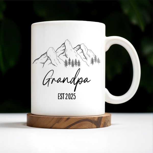 Mountain and Forest Design Grandpa Mug - Personalized Custom Coffee Mug - GRP015_MG Mountain and Forest Design Grandpa Mug - Personalized Custom Coffee Mug - GRP015_MG