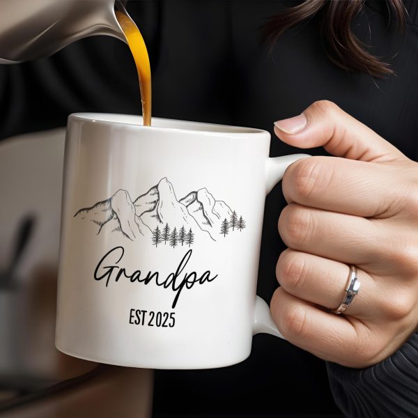 Mountain and Forest Design Grandpa Mug - Personalized Custom Coffee Mug - GRP015_MG Mountain and Forest Design Grandpa Mug - Personalized Custom Coffee Mug - GRP015_MG