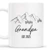Mountain and Forest Design Grandpa Mug - Personalized Custom Coffee Mug - GRP015_MG Mountain and Forest Design Grandpa Mug - Personalized Custom Coffee Mug - GRP015_MG