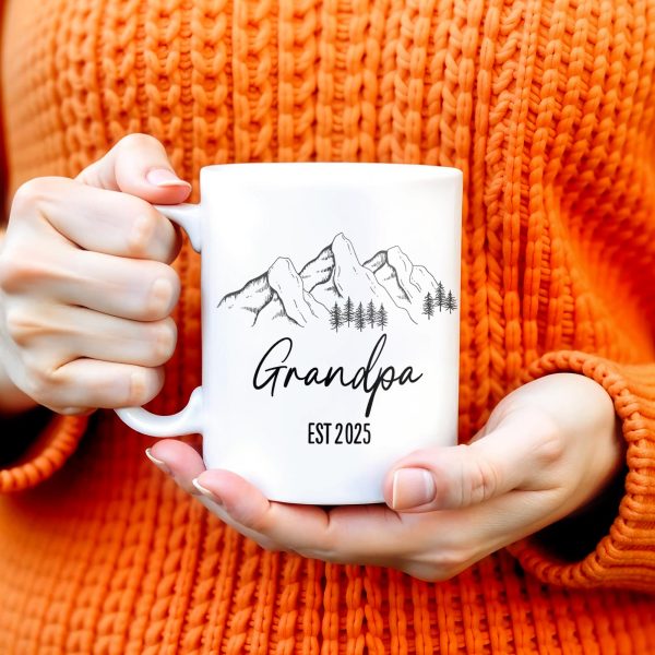 Mountain and Forest Design Grandpa Mug - Personalized Custom Coffee Mug - GRP015_MG Mountain and Forest Design Grandpa Mug - Personalized Custom Coffee Mug - GRP015_MG
