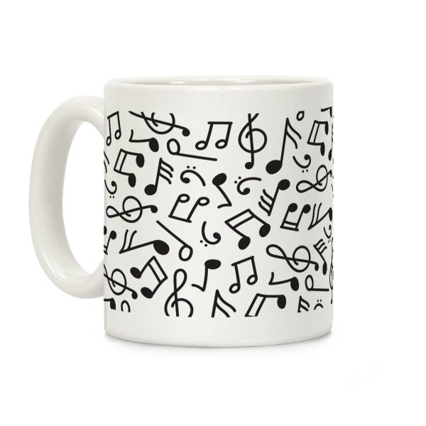 Musical Note Pattern Coffee Mug Musical Note Pattern Coffee Mug