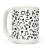 Musical Note Pattern Coffee Mug Musical Note Pattern Coffee Mug