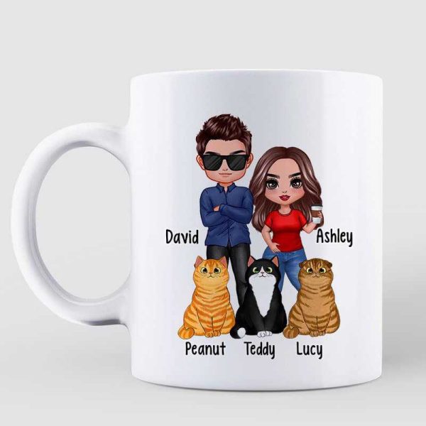 My Cat Mom Say She Loves You Gift For Cat Dad Doll Style Personalized Mug My Cat Mom Say She Loves You Gift For Cat Dad Doll Style Personalized Mug