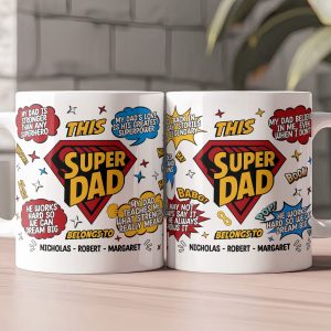 My Dad Is Stronger Than Any Superhero - Personalized Mug