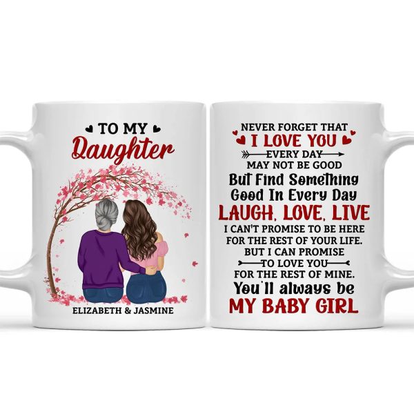 My Daughter Never Forget That I Love You Forever - Personalized Mug My Daughter Never Forget That I Love You Forever - Personalized Mug