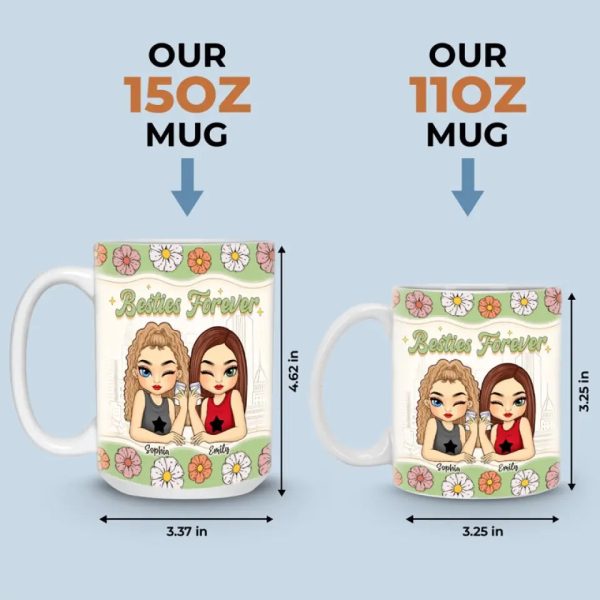 My Dear Friend - Bestie Personalized Custom 3D Inflated Effect Printed Mug - Gift For Best Friends, BFF, Sisters My Dear Friend - Bestie Personalized Custom 3D Inflated Effect Printed Mug - Gift For Best Friends, BFF, Sisters