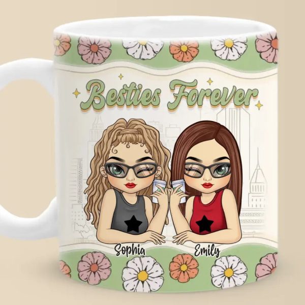 My Dear Friend - Bestie Personalized Custom 3D Inflated Effect Printed Mug - Gift For Best Friends, BFF, Sisters My Dear Friend - Bestie Personalized Custom 3D Inflated Effect Printed Mug - Gift For Best Friends, BFF, Sisters