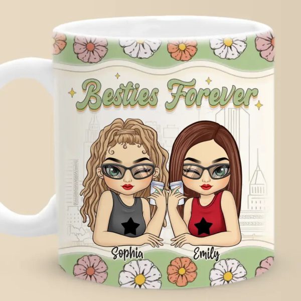 My Dear Friend - Bestie Personalized Custom 3D Inflated Effect Printed Mug - Gift For Best Friends, BFF, Sisters My Dear Friend - Bestie Personalized Custom 3D Inflated Effect Printed Mug - Gift For Best Friends, BFF, Sisters