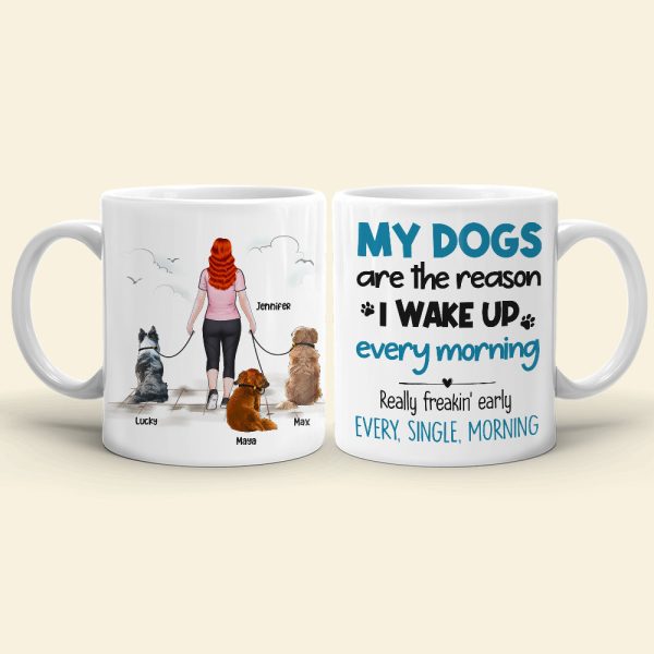 My Dogs Are the Reason, Personalized Mug, Gifts For Dog Lover