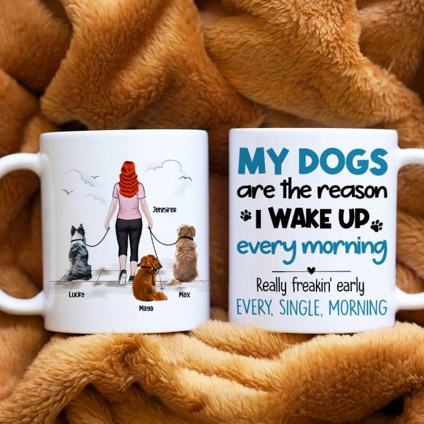 My Dogs Are the Reason, Personalized Mug, Gifts For Dog Lover