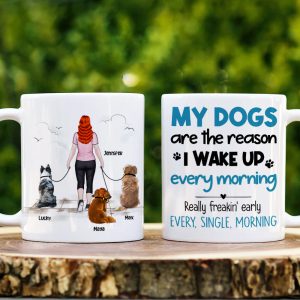 My Dogs Are the Reason, Personalized Mug, Gifts For Dog Lover