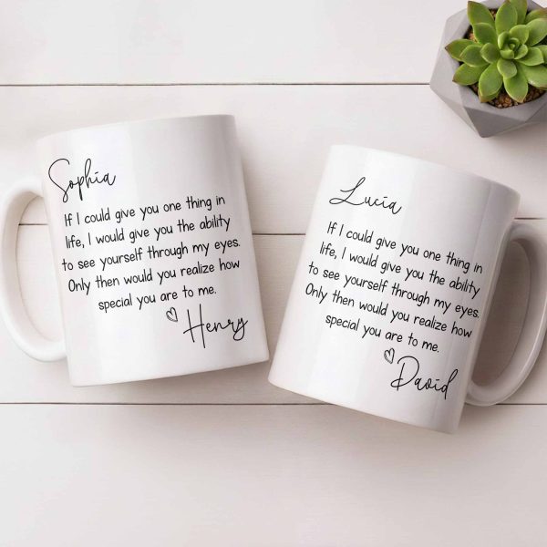 My Eyes Show How Special You Are - Personalized Custom Coffee Mug - CPL1296_MG