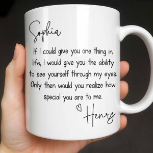 My Eyes Show How Special You Are - Personalized Custom Coffee Mug - CPL1296_MG