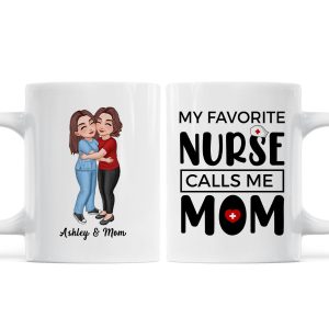 My Favorite Daughter Son Call Me Mom By Custom Occupation Firefighter, Nurse, Police Officer, Teacher Personalized Mug