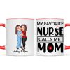 My Favorite Daughter Son Call Me Mom By Custom Occupation Firefighter, Nurse, Police Officer, Teacher Personalized Mug