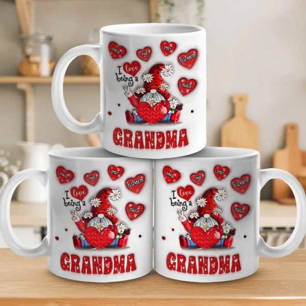 My Favorite People Call Me Grandma - Family Personalized Custom 3D Inflated Effect Printed Mug - Gift For Grandma My Favorite People Call Me Grandma - Family Personalized Custom 3D Inflated Effect Printed Mug - Gift For Grandma