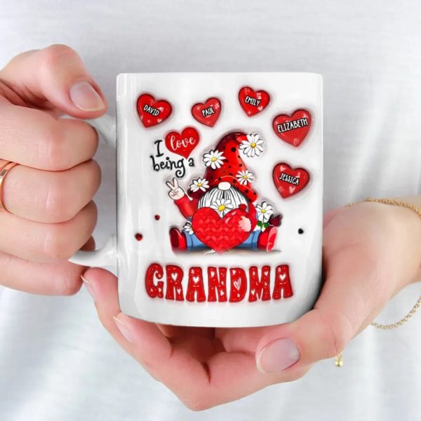 My Favorite People Call Me Grandma - Family Personalized Custom 3D Inflated Effect Printed Mug - Gift For Grandma My Favorite People Call Me Grandma - Family Personalized Custom 3D Inflated Effect Printed Mug - Gift For Grandma