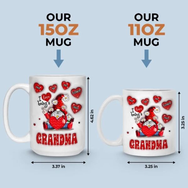 My Favorite People Call Me Grandma - Family Personalized Custom 3D Inflated Effect Printed Mug - Gift For Grandma My Favorite People Call Me Grandma - Family Personalized Custom 3D Inflated Effect Printed Mug - Gift For Grandma