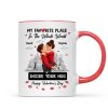 My Favorite Place in the Whole World is Inside Your Hug - Personalized Mug - Sentimental Couple Gift for Him