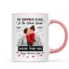 My Favorite Place in the Whole World is Inside Your Hug - Personalized Mug - Sentimental Couple Gift for Him
