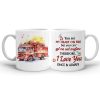 My heart on fire but you get me wet , Personalized White Mug for Fire Fighter Couples