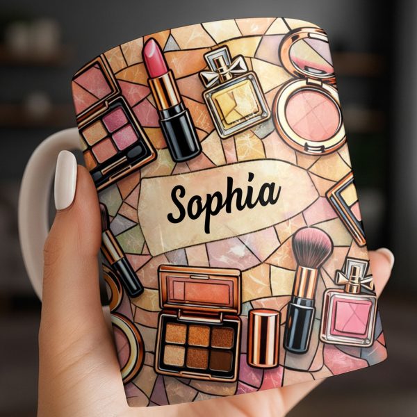 My Makeup, Lipstick And Perfume - Personalized Custom Coffee Mug - JBS118_MG