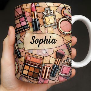 My Makeup, Lipstick And Perfume - Personalized Custom Coffee Mug - JBS118_MG