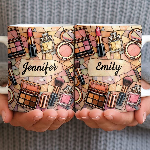 My Makeup, Lipstick And Perfume - Personalized Custom Coffee Mug - JBS118_MG