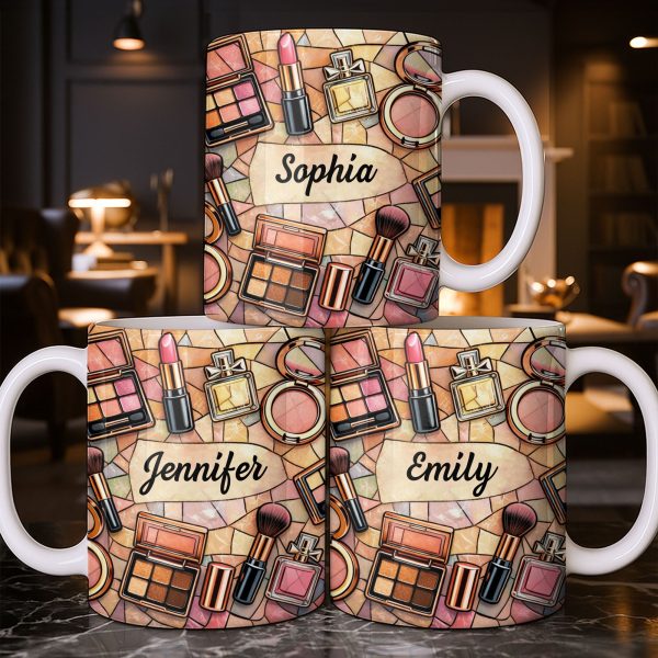My Makeup, Lipstick And Perfume - Personalized Custom Coffee Mug - JBS118_MG