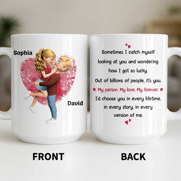 My Person My Love My Forever, Heart And Couple Design - Personalized Custom Coffee Mug - CPL1310_MG My Person My Love My Forever, Heart And Couple Design - Personalized Custom Coffee Mug - CPL1310_MG