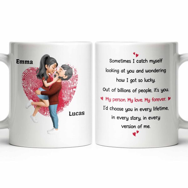 My Person My Love My Forever, Heart And Couple Design - Personalized Custom Coffee Mug - CPL1310_MG My Person My Love My Forever, Heart And Couple Design - Personalized Custom Coffee Mug - CPL1310_MG