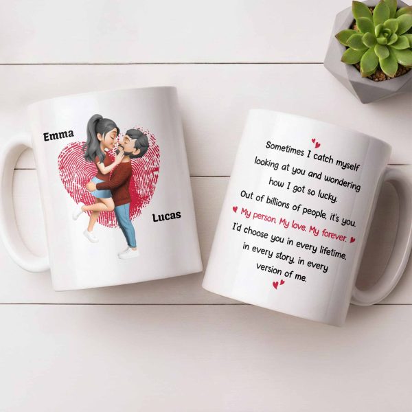 My Person My Love My Forever, Heart And Couple Design - Personalized Custom Coffee Mug - CPL1310_MG My Person My Love My Forever, Heart And Couple Design - Personalized Custom Coffee Mug - CPL1310_MG