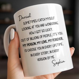 My Person, My Love, My Forever Romantic Quote - Personalized Custom Coffee Mug - CPL1200_MG