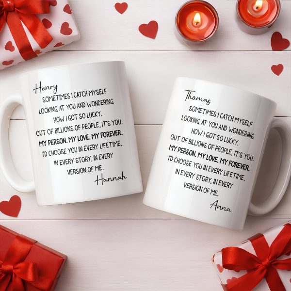 My Person, My Love, My Forever Romantic Quote - Personalized Custom Coffee Mug - CPL1200_MG My Person, My Love, My Forever Romantic Quote - Personalized Custom Coffee Mug - CPL1200_MG