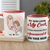 My Wife Loves My Cock, Personalized Naughty Couple Mug Wine Tumbler Accent Mug